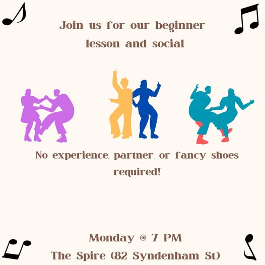 Queen’s Swing Dance Club Monday Lesson and Social