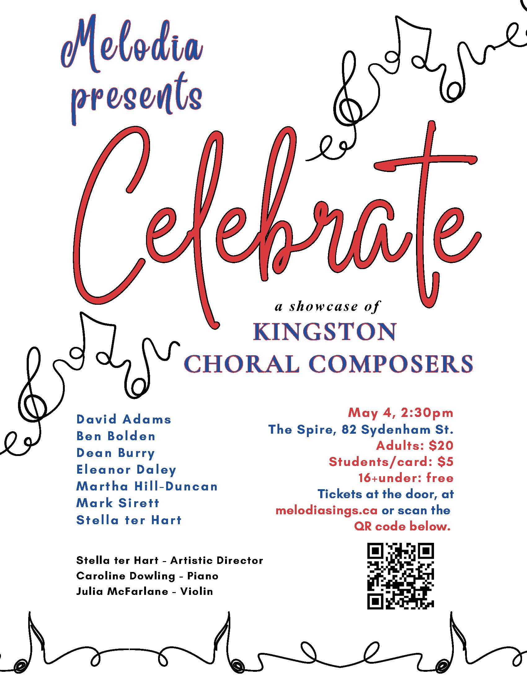 Revised Poster – Melodia May 4-25 Concert at the Spire